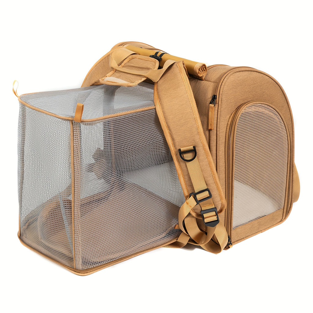 Backpacks for Transporting Cats, Expandable Design with Breathable Mesh