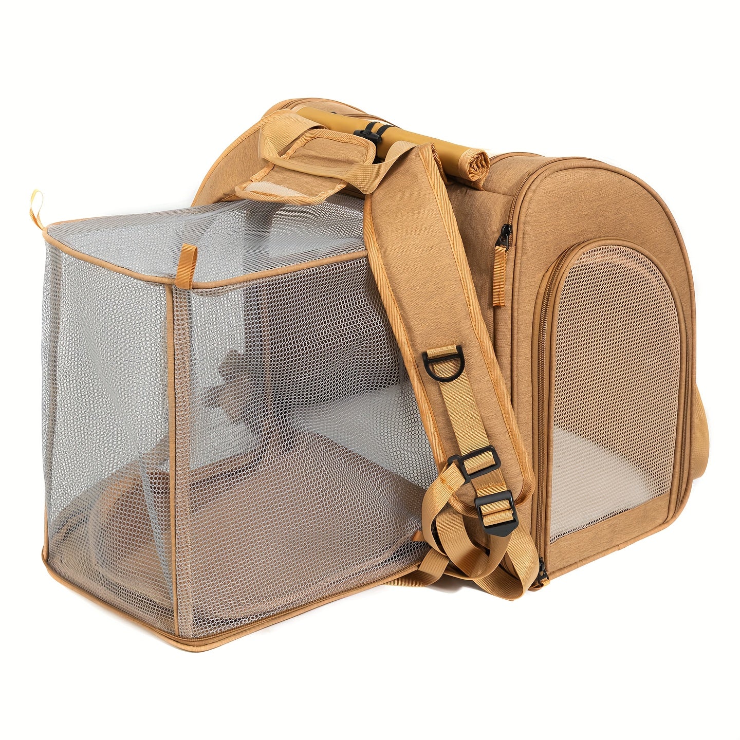Backpacks for Transporting Cats, Expandable Design with Breathable Mesh
