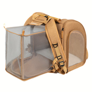 Backpacks for Transporting Cats, Expandable Design with Breathable Mesh