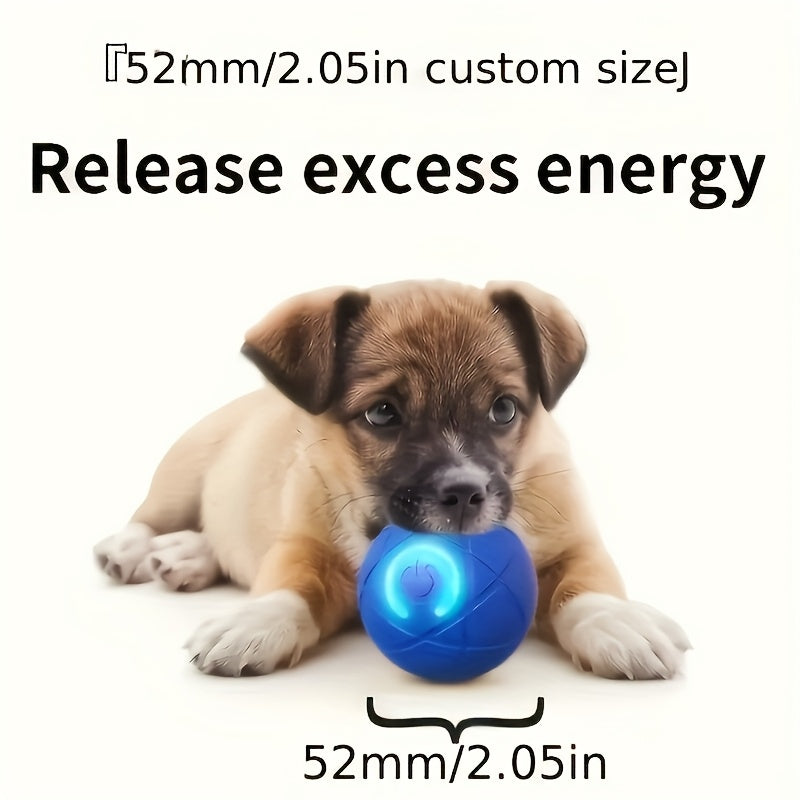 Interactive Bouncing Dog Toy Ball with Gravity-Activated Motion & Automatic Bouncing