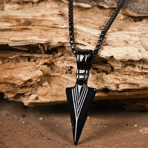 A 3pcs Arrow Jewelry Set for Men And Women, Including a Hip-Hop Chain, Bracelet, Ring, And Necklace.