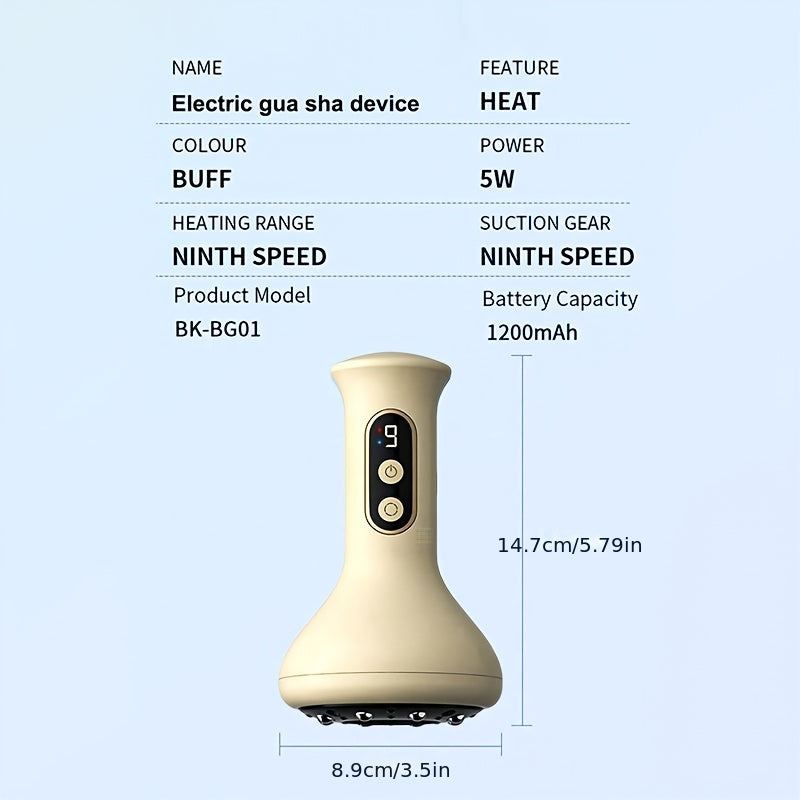Electric Gua Sha Devices, Electric Massagers, And Smart Gua Sha Instruments Feature 9 Levels of Temperature Adjustment And 9 Modes