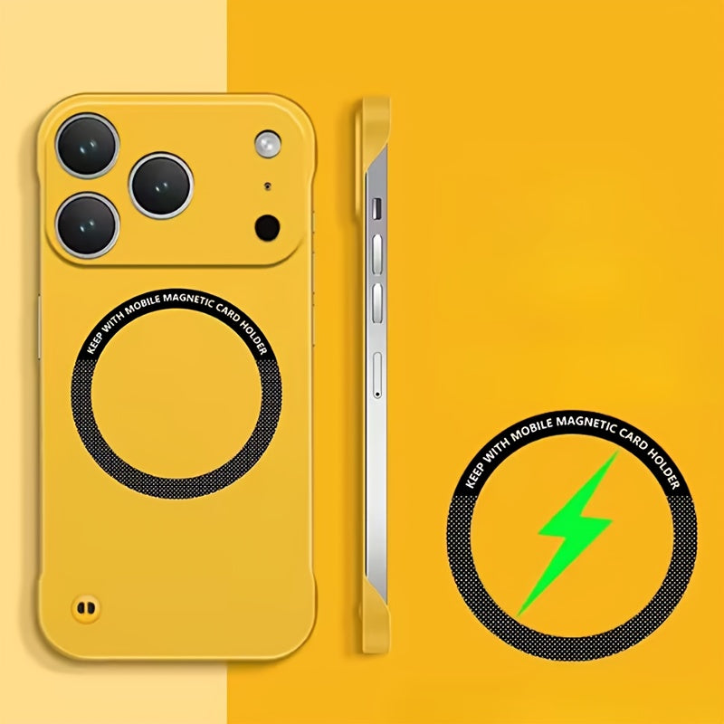 Case Designed for iPhone Series Featuring a Magnetic Frameless Hard PC Construction