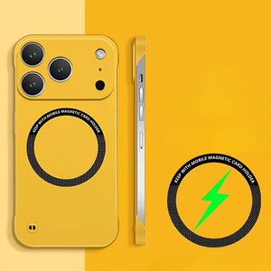 Case Designed for iPhone Series Featuring a Magnetic Frameless Hard PC Construction