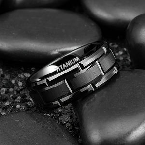 Men's Ring - Matte Black Minimalist Jewelry