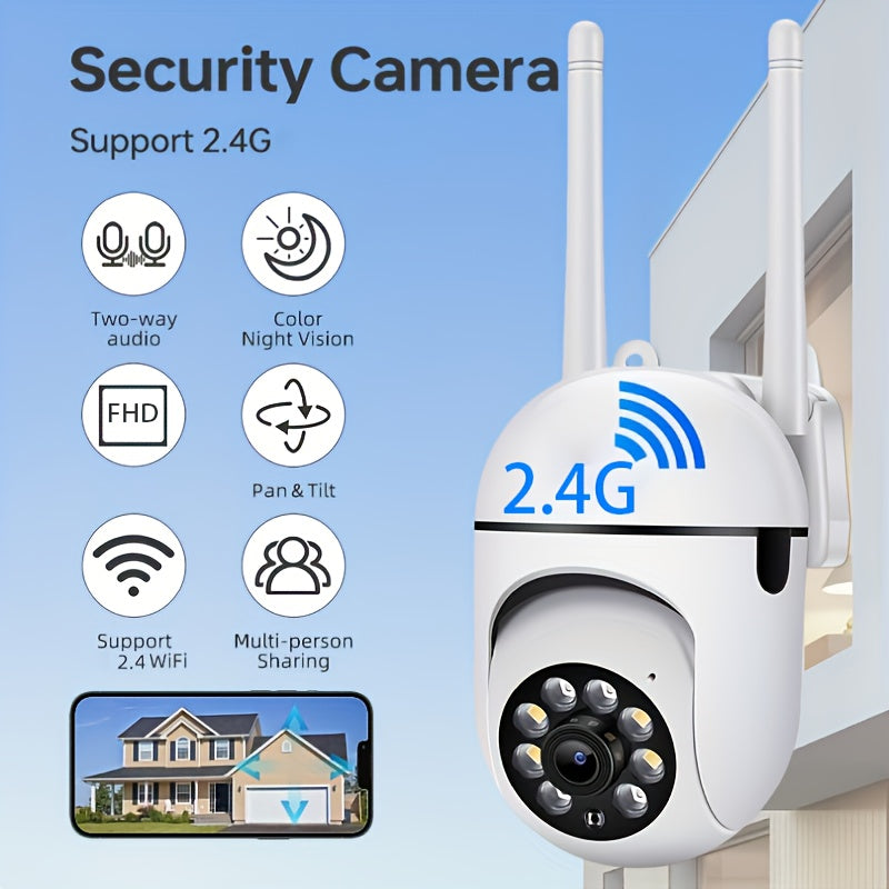 FHD Wireless WiFi Full HD Smart Security Camera - Indoor/Outdoor Use