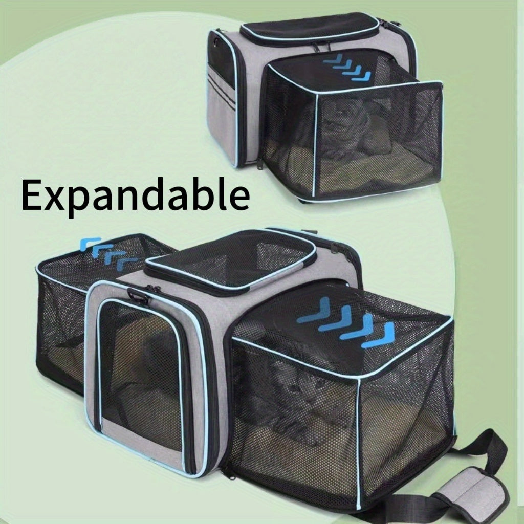 Portable Expandable Pet Carrier For Cats And Small Dogs