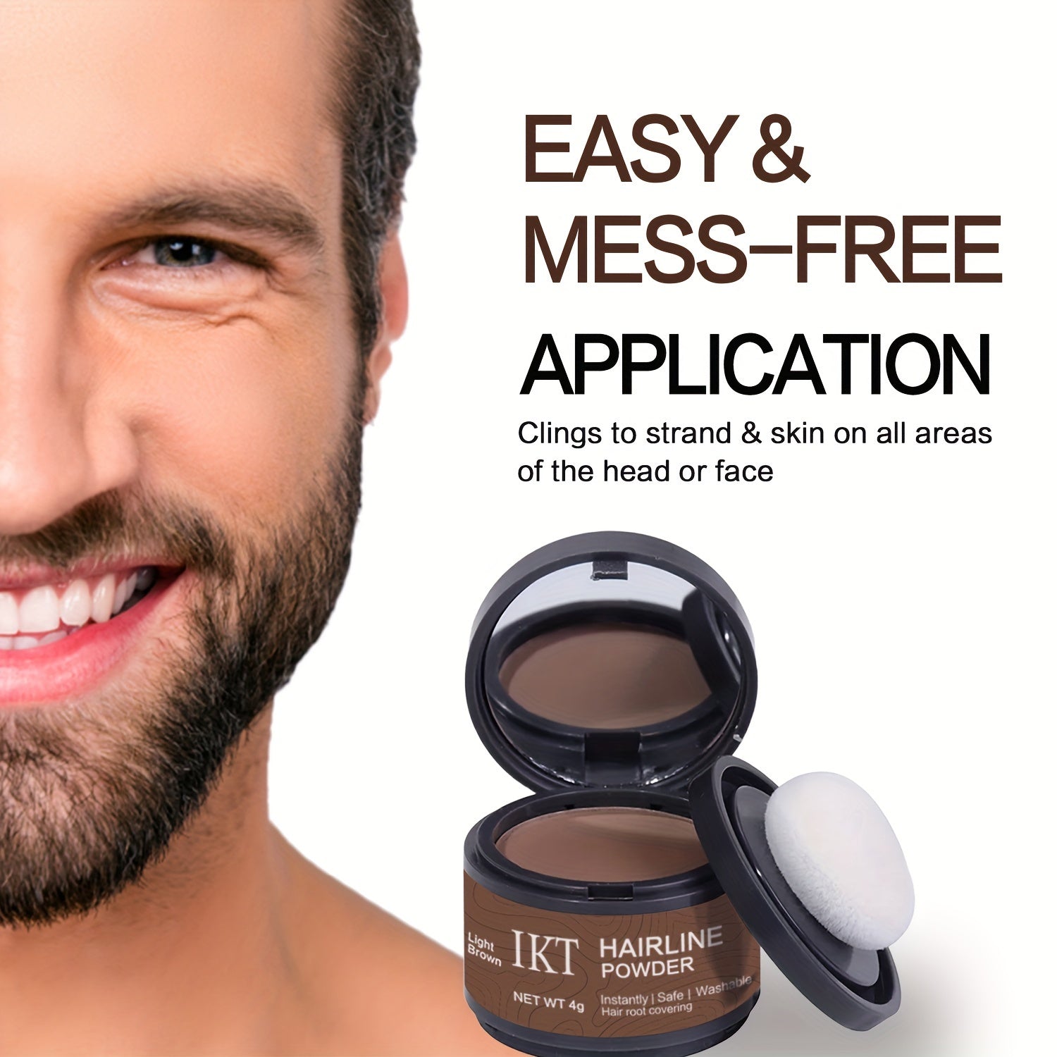 Hairline Concealer Powder - Instant Coverage, Natural Finish