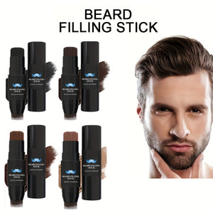 Men's color filling rod with brush head, beard brush pen & whiskers