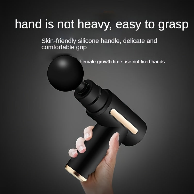 1pc Powerful Cordless Massage Gun with LED Display - Deep Tissue Muscle Relaxer