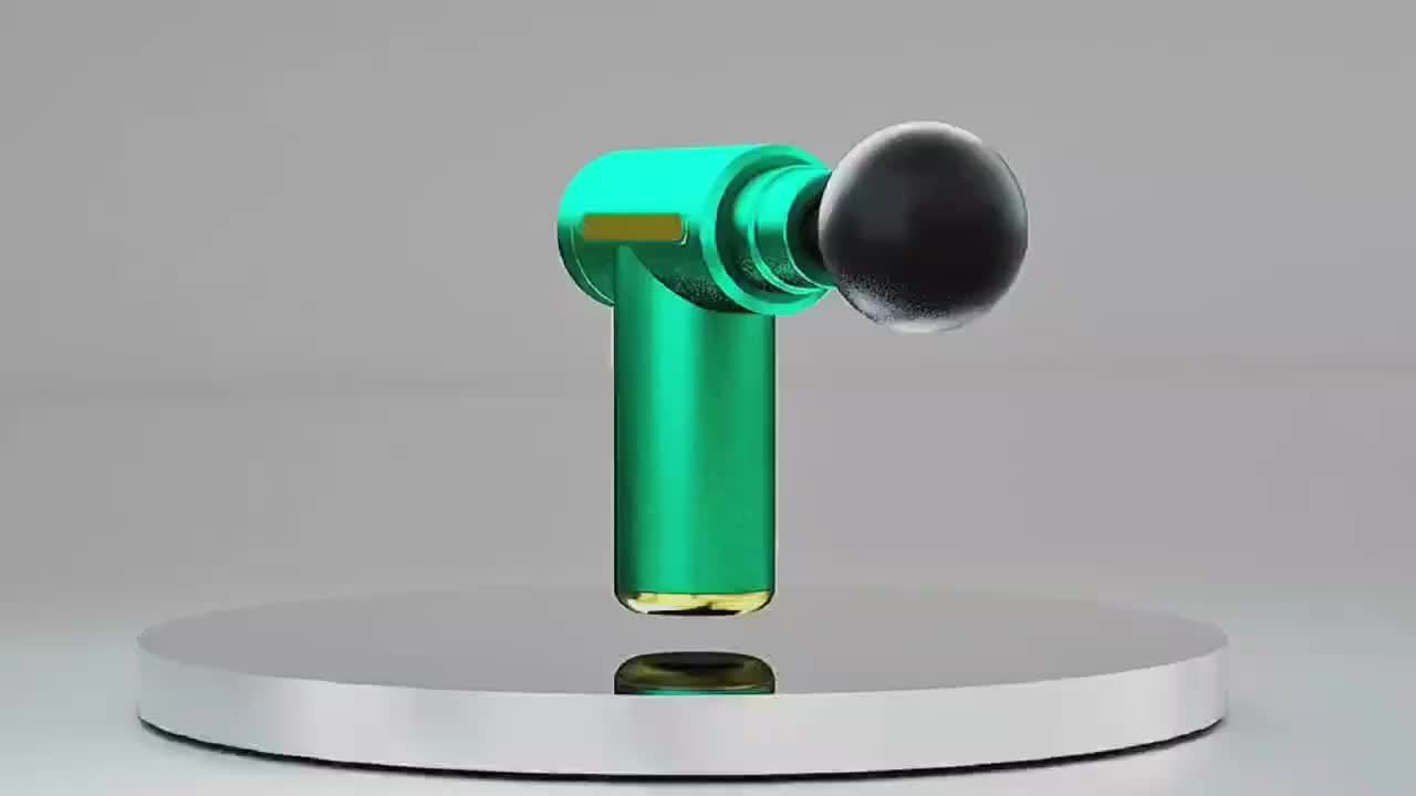 1pc Powerful Cordless Massage Gun with LED Display - Deep Tissue Muscle Relaxer