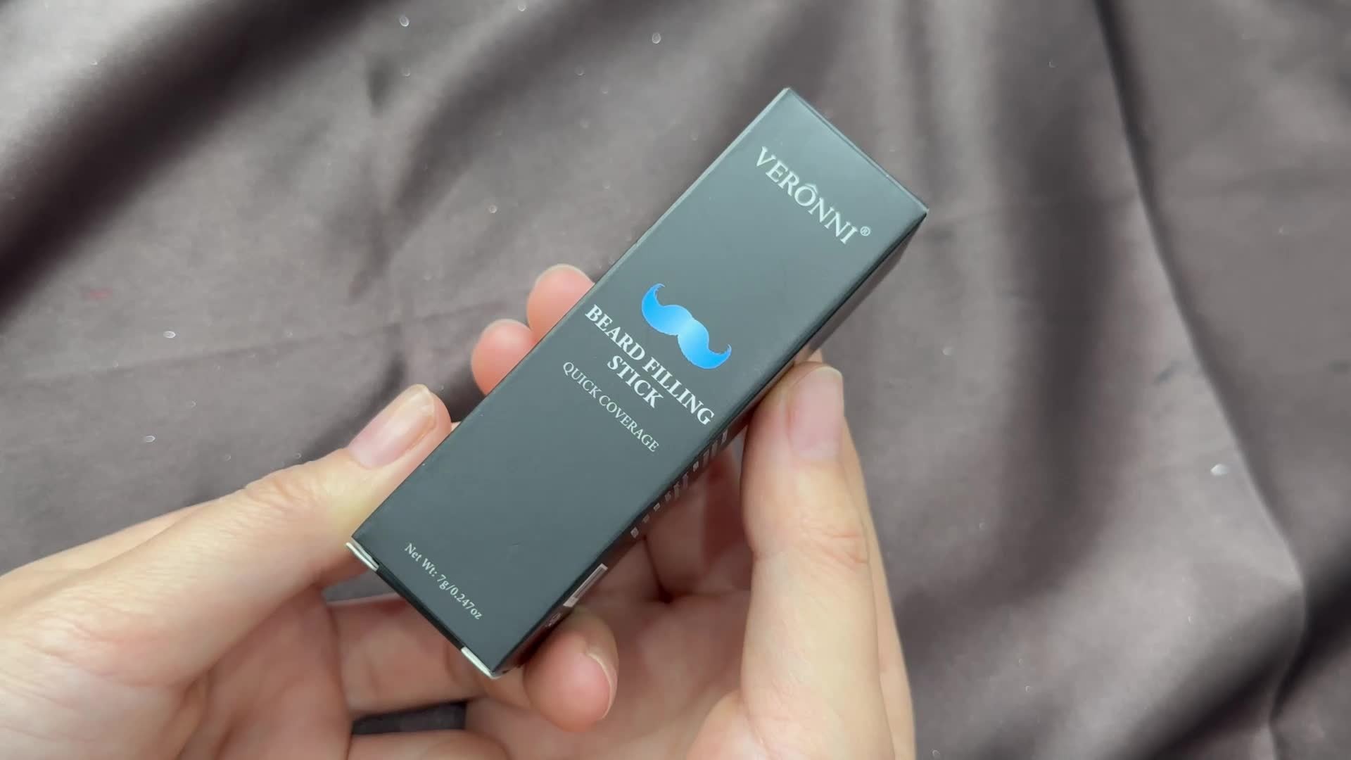 2pcs Men's 4 color filling rod combined with brush head, beard brush pen and whiskers