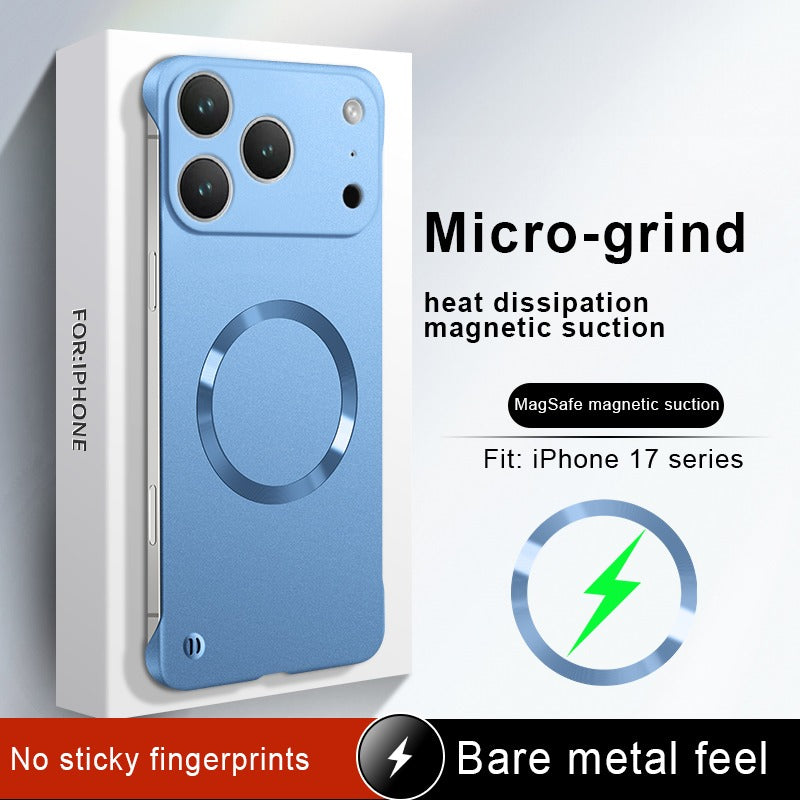Phone Case Luxury Metallic Paint Magnetic Edge-Less iPhone Case