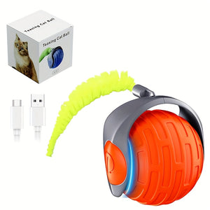 Auto Moving Cat Toy Ball - Interactive Rolling Ball for Indoor Activities