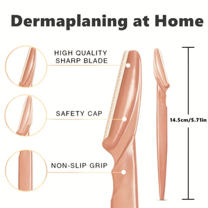 12-Piece Stainless Steel Trimmer Razor with Protective Case, for Men and Women