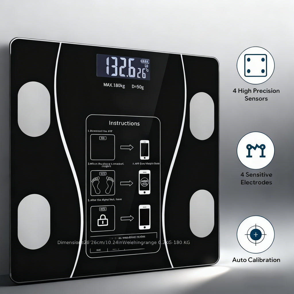 1 Electronic Bathroom Scale, Home Use, 396-pound Digital Scale