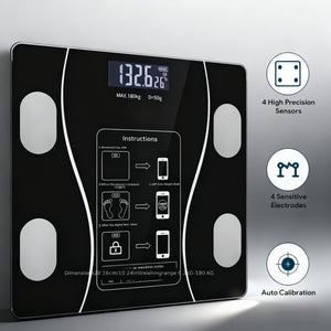 1 Electronic Bathroom Scale, Home Use, 396-pound Digital Scale