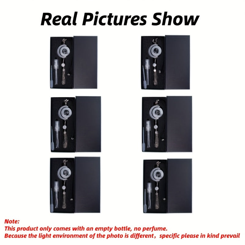 Elegant Crescent Moon Car Charm - Zodiac Series, Metal with Tassel & Bead Accents