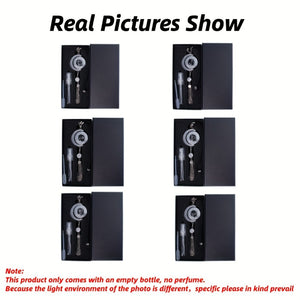 Elegant Crescent Moon Car Charm - Zodiac Series