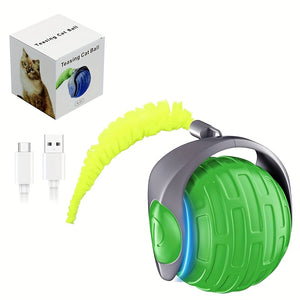 Auto Moving Cat Toy Ball - Interactive Rolling Ball for Indoor Activities