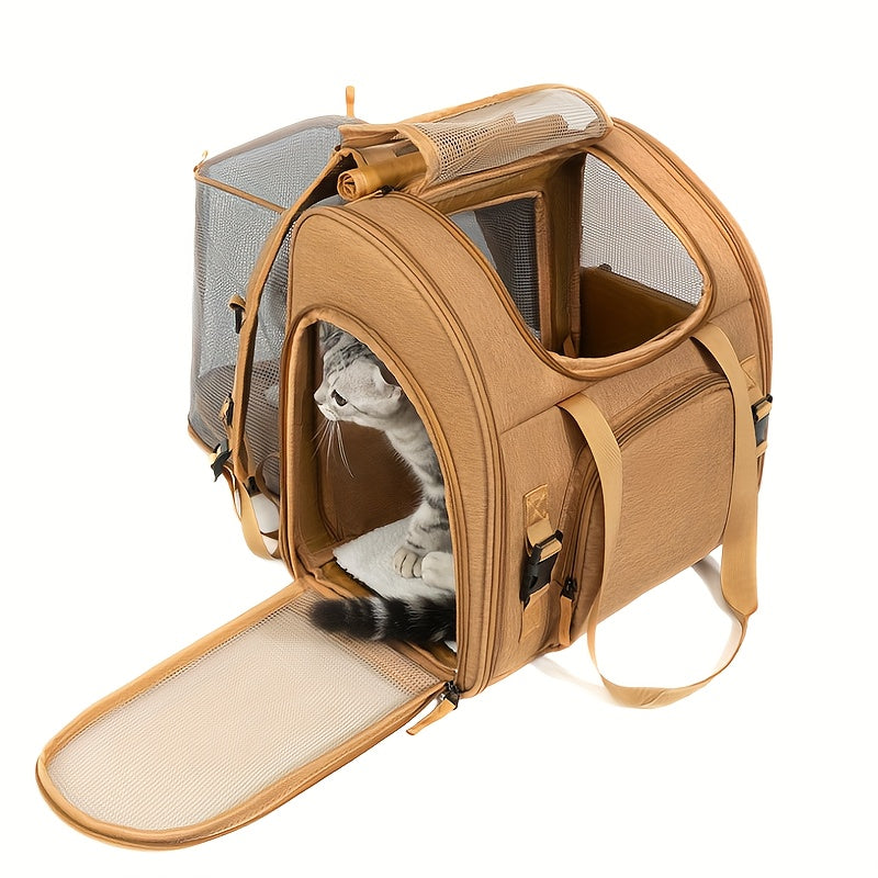 Backpacks for Transporting Cats, Expandable Design with Breathable Mesh