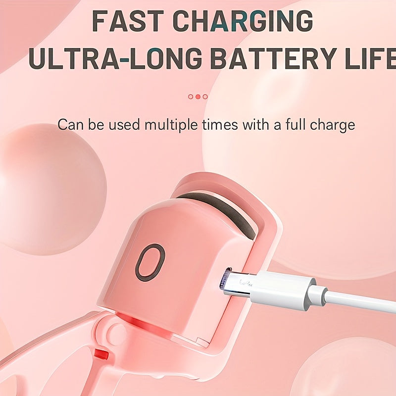 Two-Piece Women'S Beauty Set - Electric Eyebrow Trimmer + Electric Eyelash Curler - USB-C Charging with Accessories