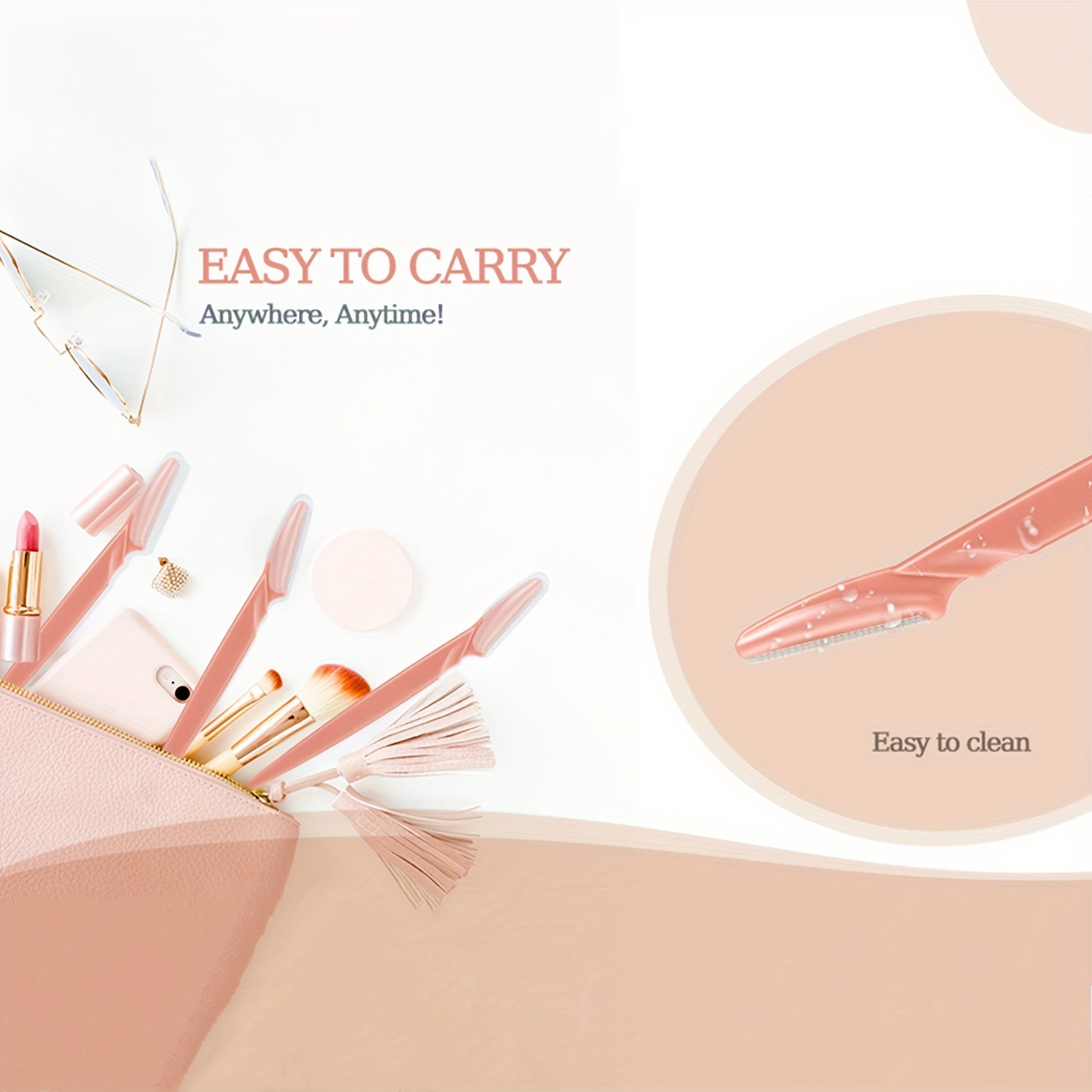 12-Piece Stainless Steel Trimmer Razor with Protective Case, for Men and Women