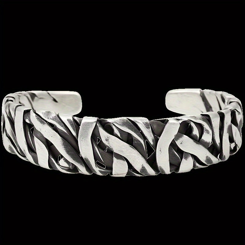Fashionable Handmade Woven Bracelets for Men, Featuring a Unique Vintage Style And an Open Design.