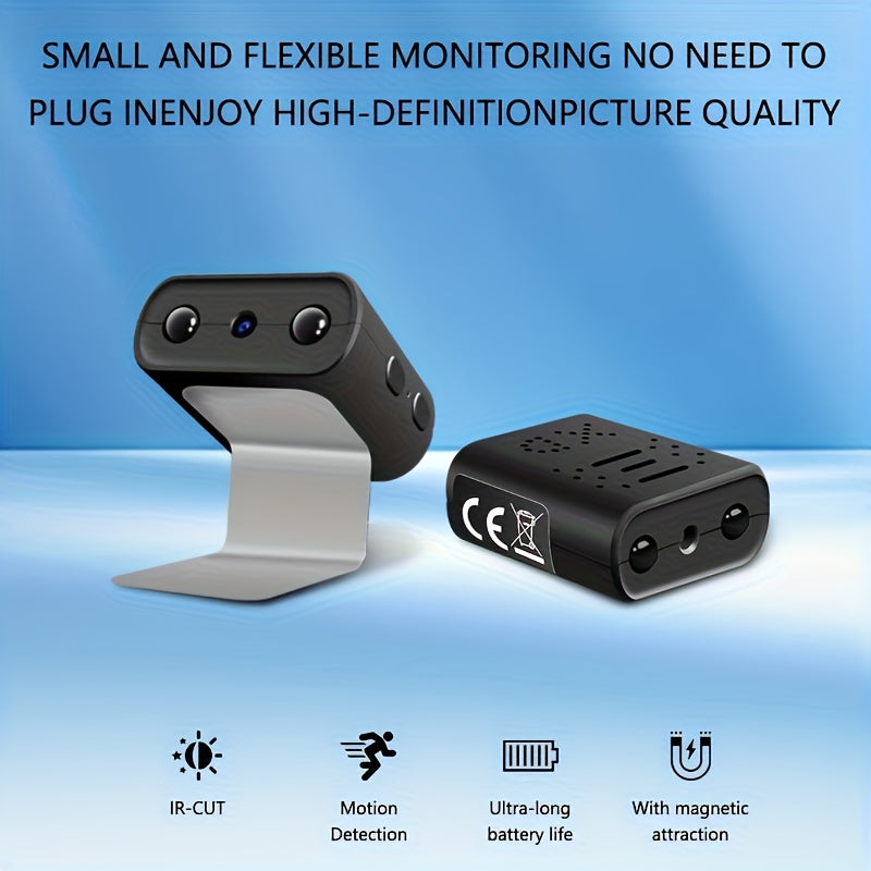 Compact And Potent HD Camera Featuring AI Detection for Security Monitoring, Equipped with Night Vision Capabilities.