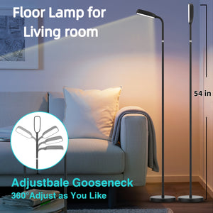 Wireless Floor Lamp, Portable Rechargeable Reading Light