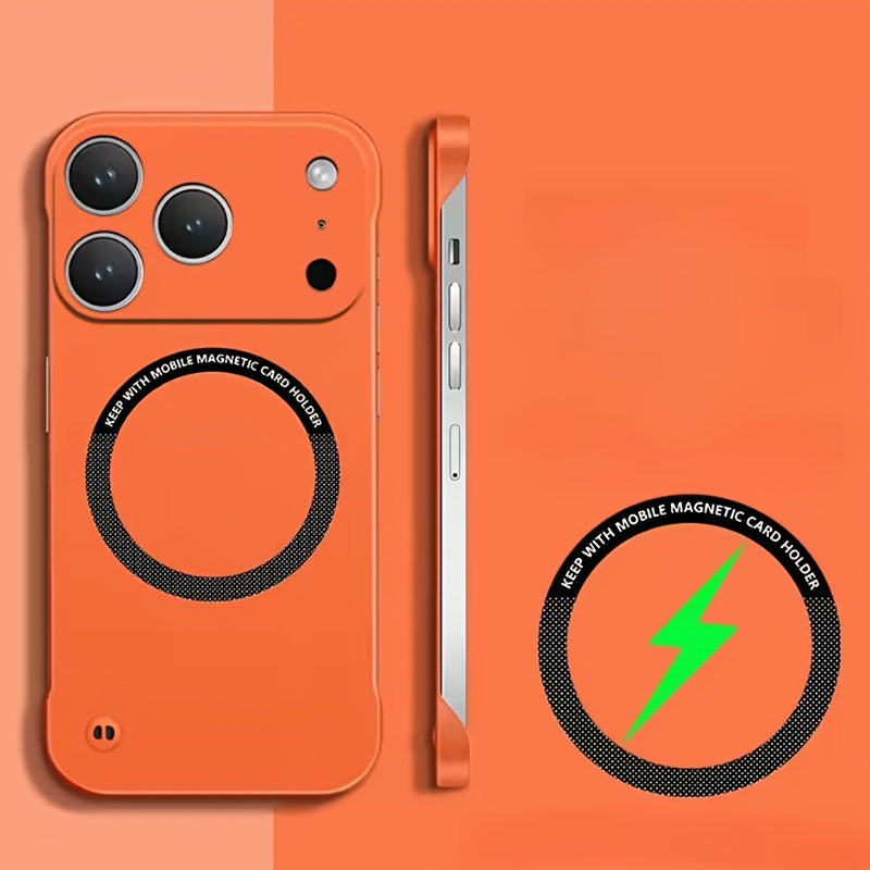 Case Designed for iPhone Series Featuring a Magnetic Frameless Hard PC Construction