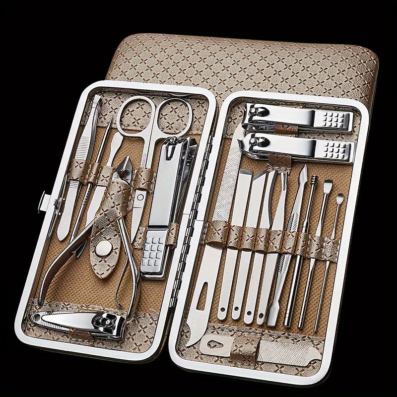 Beauty Tools Grooming Set with Portable Case - for Household And Travel