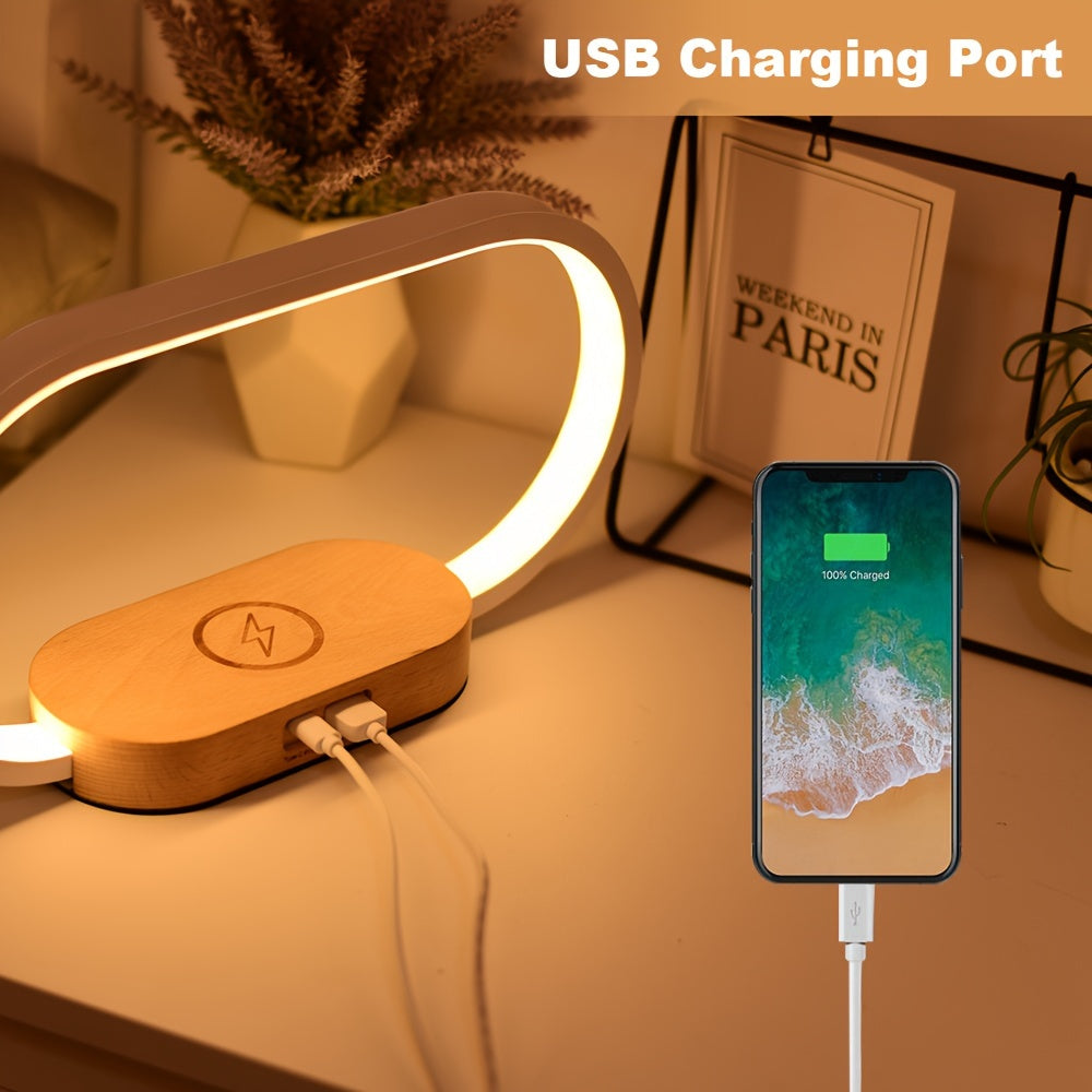 For iPhone And Multiple Functional Wireless Charger Pad Table LED Table Under Desk Lamp