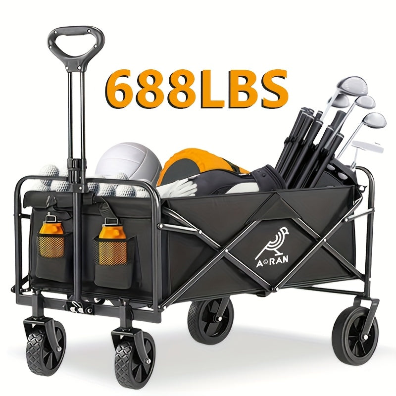 Track And Field Equipment Transport Vehicle, with Adjustable Height And 360° Anti-slip Tires