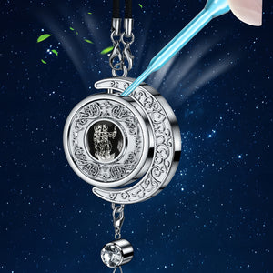 Elegant Crescent Moon Car Charm - Zodiac Series