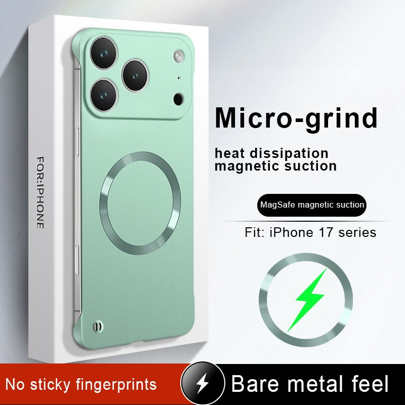 Phone Case Luxury Metallic Paint Magnetic Edge-Less iPhone Case