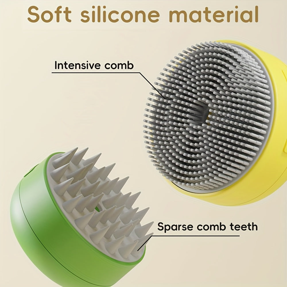 Cat Paw / Lemon Dual Options 3-in-1 Electric Pet Steam Brush