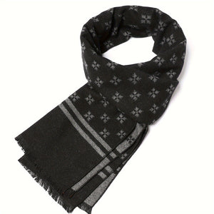 Winter New Diamond Patterned Men's Scarf
