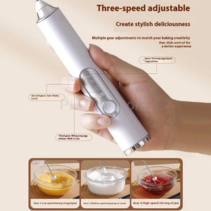 Small waist mixer, milk frother, egg beater, electric handheld portable mixer