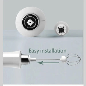 Electric Milk Frother Foam Maker Handheld Foamer High Speeds Drink Mixer