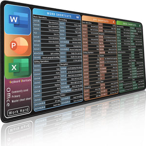 Office Mouse Pad English Linux Python Shortcut Pattern Excel Desk Mat