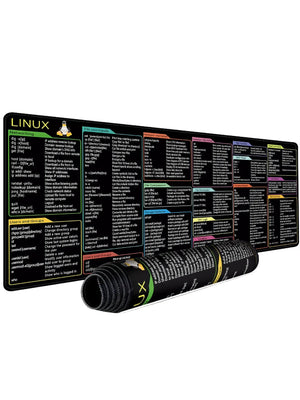 Office Mouse Pad English Linux Python Shortcut Pattern Excel Desk Mat