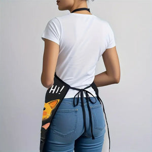 1pc Cute Cat Print Apron