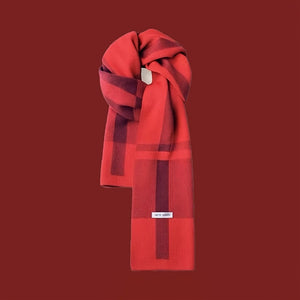 Men's Scarf for Autumn And Winter, Warm Plaid Scarf
