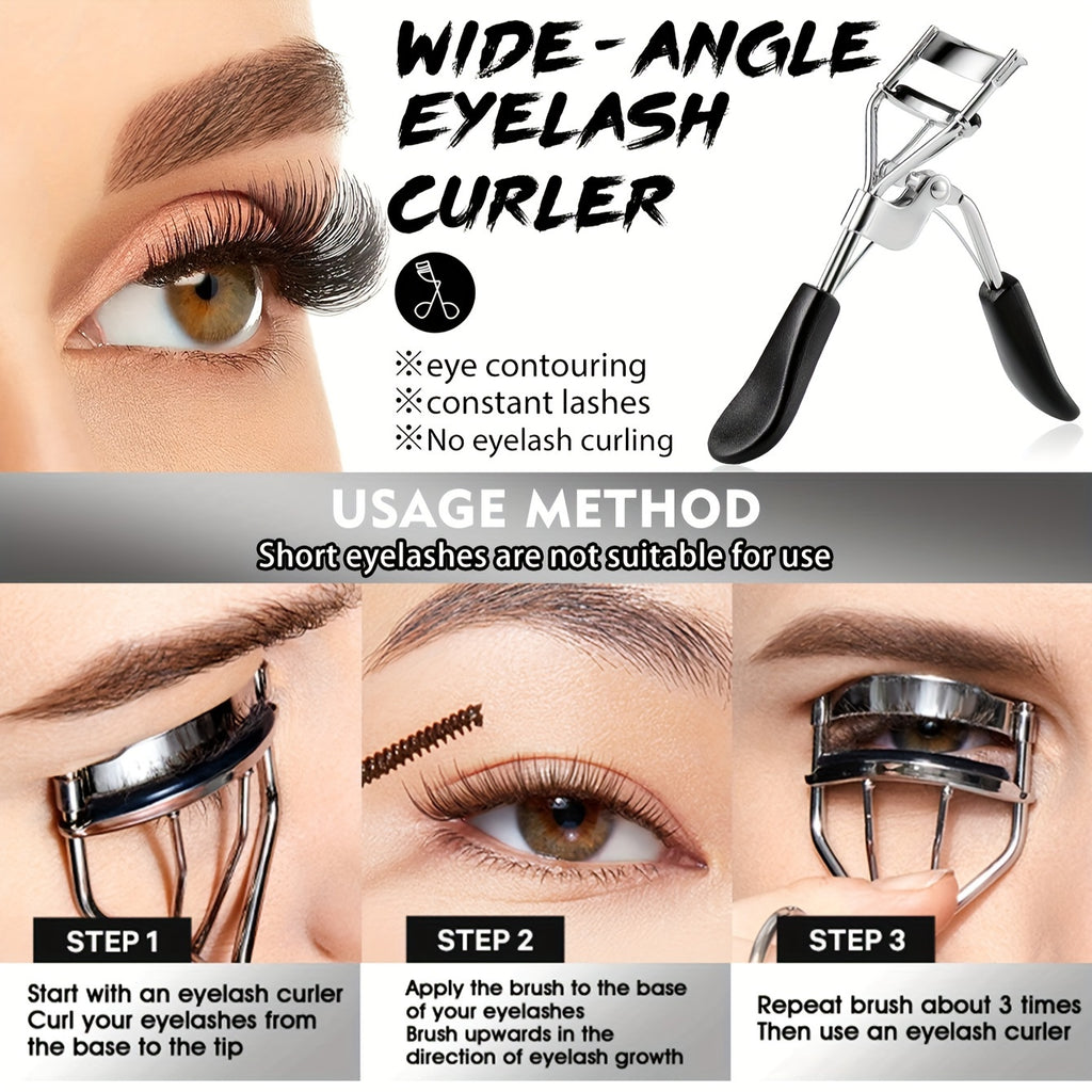 The Makeup Tool Set Includes Makeup Brushes, a Toiletry Bag, an Eyelash Curler and more