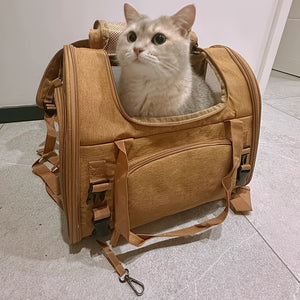 Backpacks for Transporting Cats, Expandable Design with Breathable Mesh