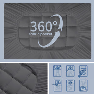 Ultra-thick Cooling Mattress Protector, Deep Pocket (8-21 Inches)