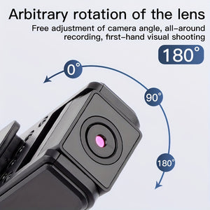 1080P Mini Camera - 180° Rotatable Lens