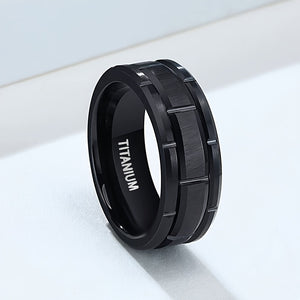 Men's Ring - Matte Black Minimalist Jewelry