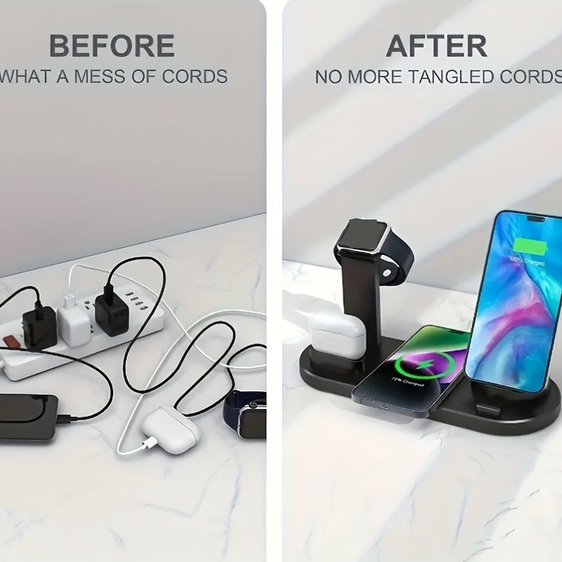 Fast Wireless Charger Station Dock Wireless Charging Stand High-Speed Charge